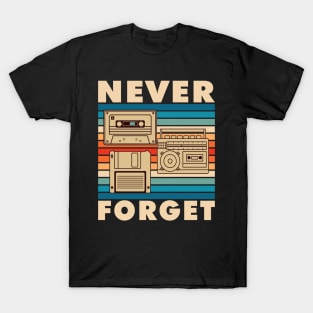 Never forget 80s Vintage Aesthetic T-Shirt